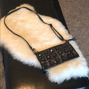 Black crossbody/wristlet purse